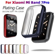 Ốp Đồng Hồ Cho Xiaomi Mi Band 7 Pro Ốp Mạ TPU Màn Hình Chống Sốc Toàn Diện