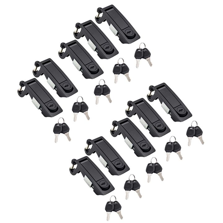 10pcs-flush-lever-latch-lock-adjustable-lever-hand-lock-latches-thickness-1-5mm-for-marine-car-rv-door