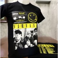 HGJ NR144 เสื้อยืดวงร็อค NIRVANA เนวานา เสื้อวง เสื้อยืดเนวานา เสื้อวินเทจ