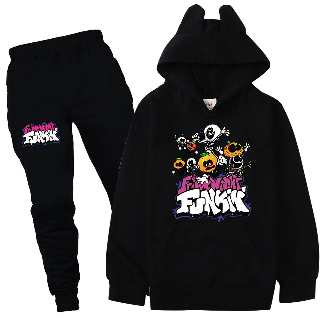 Friday Night Funkin Boys Sports Hoodie Girls Casual Pullover Kids Long Sleeves 