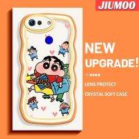 JIUMOO เคส V20เคสสำหรับ Honor โปร V30การ์ตูนแฮปปี้เครยอนชินจังดีไซน์ใหม่กันกระแทกแบบใสคอลเลอร์ขอบคลื่นนุ่มเคสมือถือโปร่งใสลายกล้องถ่ายรูปที่สร้างสรรค์เคสซิลิกาเจลฝาครอบป้องกัน