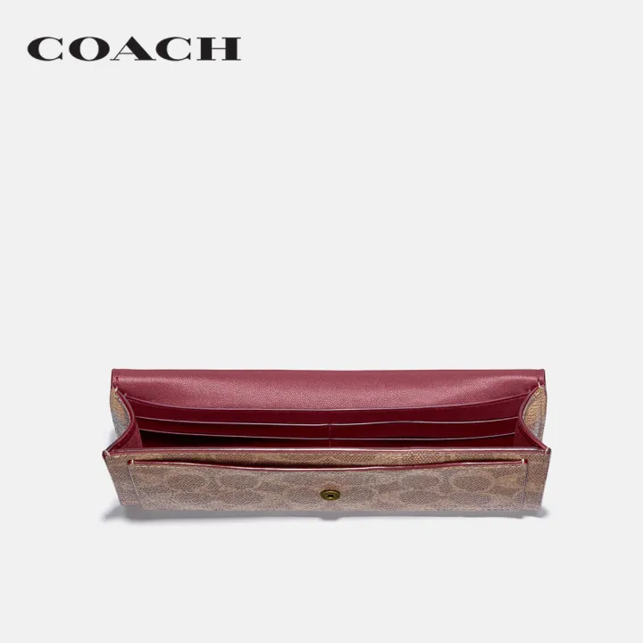 coach-กระเป๋าสตางค์ผู้หญิงรุ่น-wyn-soft-wallet-สีครีม-c2327-b4nq4