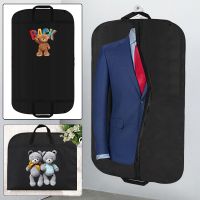 Dustproof Clothing Covers Western Suit Dust Cover Bear Printing Coat Storage Bag Protector Hanging Garment Bags Closet Organizer Wardrobe Organisers