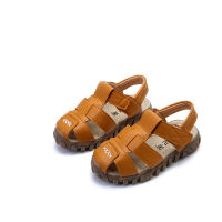 Summer New Children Korean Boy Sandals Children Baby Beach Shoe Hook &amp; Loop Hollow Non-slip Shoes For Baby Girl Boy Toddler Shoe2023