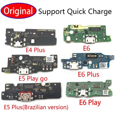 พอร์ตเชื่อมต่อแท่นชาร์จแบบเครื่องชาร์จ USB Flex สำหรับ Moto E4 E7 E6เล่น E5เพิ่มพลัง E4T เล่น E3พร้อมไมโครโฟน