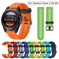 Tali 26Mm untuk Garmin Fenix 3 3 HR Tali Jam Tangan Gelang Silikon Lembut Aksesoris Tali Gelang Jam Tangan Pintar