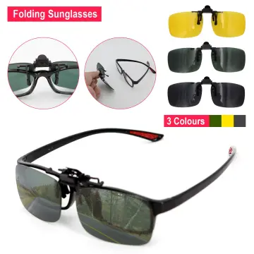 Clip On Flip Up Driving Glasses Sun Holiday UV Protection Unisex Sunglasses  New