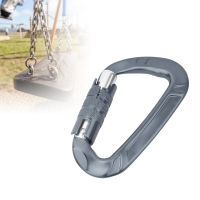 「เเคมปิ ง」1 pcs 7075 Aerospace Aluminium 12KN D Shaped BUCKLE Carabiner Clip Outdoor Safety Accessory