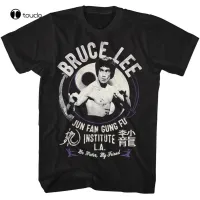 Men T Shirt Bruce Lee Junfangungfu Black Adult Tshirt Tshirt