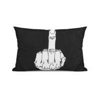 【hot】۞▲∈ Up-yours-middle-finger-pillowcase Pattern Fashion Cushion Pillowcase 30x50cm