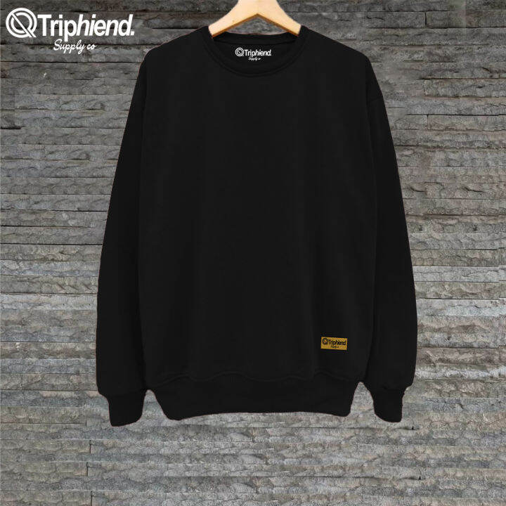 Sweater Crewneck Pria Wanita Polos Cotton Fleece Tebal Aesthetic Keren Good  Quality Terbaru | Lazada Indonesia