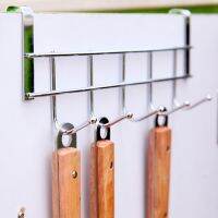 CW Over The Door 5 Hooks HomeOrganizerSteel RackCoat HatHangerKitchen Accessories