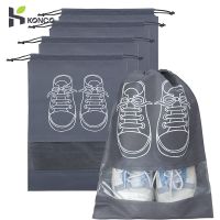 5pcs Shoes Storage Bag Travel Portable Bag Closet Organizer Drawstring Storage Bags Classified Hanging Bag Shoe Dust Bag