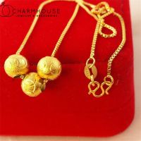 ZZOOI 24K Gold GP Charm Necklaces For Women Buddha Beads Pendant &amp; Necklace Collier Femme Choker Wedding Jewelry Accessories Gifts
