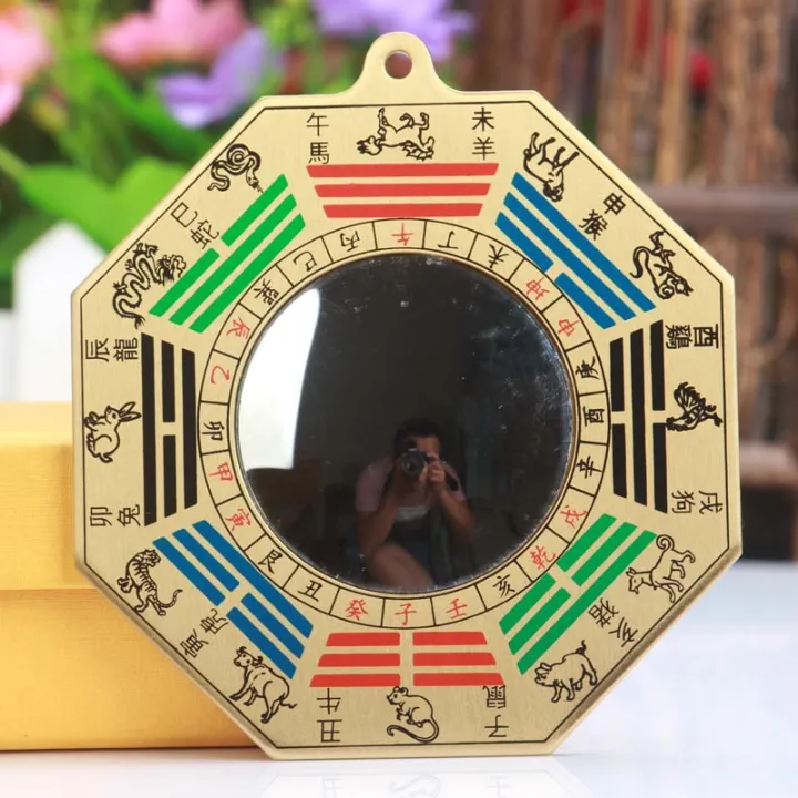 Shangyuan pure copper Feng Shui mirror Tai Chi eight trigrams mirror ...