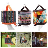 Camping Roll Paper Holder Bag Reusable Camping Tent Folding Toilet Paper Hanging Holder Roll Case Storage Box for Hiking Picnic