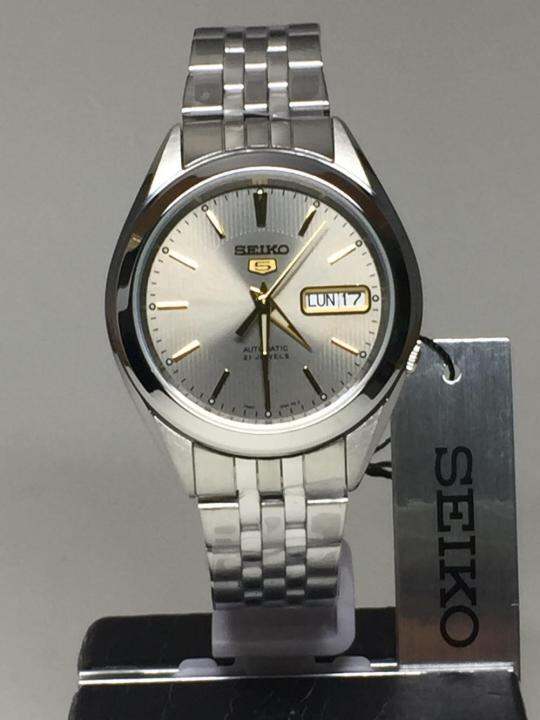 นาฬิกา-ไซโก้-ผู้ชาย-seiko-5-automatic-รุ่น-snkl19k1-automatic-mens-watch-stainless-steel-cafenalika