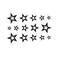 3D Star Waterproof Temporary tattoos sticker body Man 39;s Half Sleeve Arm star Temporary Totem Tattoo Stickers Body Art Tatoo