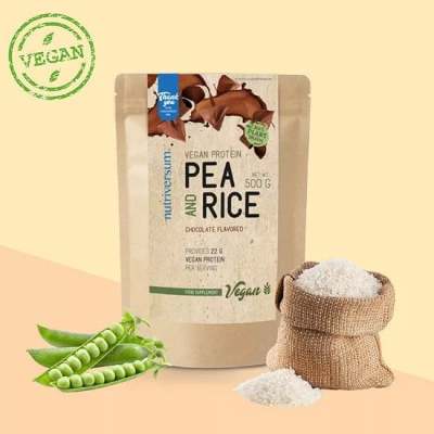 Nutriversum Pea &amp; Rice Vegan Protein โปรตีนจากพืช 100% (500 gm)