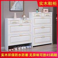 [COD] shoe cabinet doorway dump bucket pure solid new storage space saving light luxury home