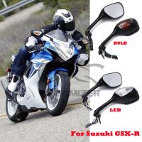 Motorcycle LED / BULB Turn Signal Reaview Rear View Side Mirrors For Suzuki GSXR 600 750 GSX-R600 GSXR1000 Motorbike Light