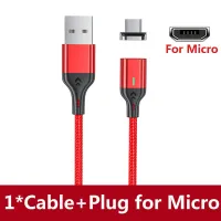 AUFU สาย Pengisi Daya Magnetik ที่ชาร์จไฟรวดเร็ว USB ชนิด C สายเคเบิ้ลสำหรับ Samsung Xiaomi iPhone แม่เหล็กข้อมูล Micro USB สายสายชาร์จเร็วแปลง