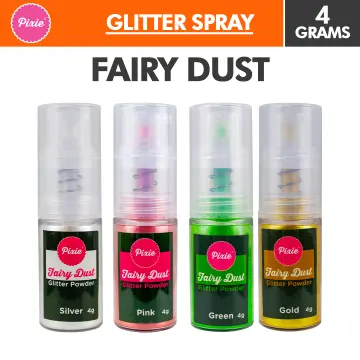 3 Pack Edible Luster Dust gold Rosegold and Silver Powder Spray