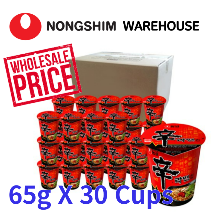 [wholesale Price] Nongshim Original Shin Ramyun Cup Noodle 65g X 30