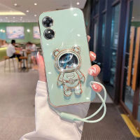 เคสโทรศัพท์สำหรับ OPPO A58 Reno 8T 5G A78 A17K A17 A98ฝาหลังสุดหรู5G 3มิติพร้อมที่ยึดและสายรัด