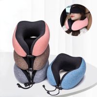 Travel Pillow U Shaped Memory Foam Neck Pillows Neck Cervical Airplane Pillow Healthcare Bedding Free Eye Mask And Earplugs Travel pillows