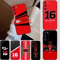 《Nana ko electron》 Charles Leclerc 16 F1เคสโทรศัพท์สำหรับ Huawei Mate 20 30 40 10 9 8 Pro S 20X 5G 40E Plus G9Plus Magic3 Pro Nova 7i 7 Pro SE Coque