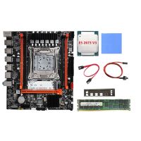 1 Set X99H Motherboard+E5 2673 V3 CPU+4G DDR3 RAM+Thermal Pad+Switch Cable+SATA Cable+Baffle LGA2011-V3