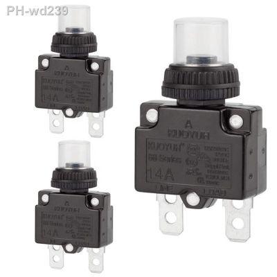 KUOYUH 88 series 14A straight PIN Mini Circuit Breaker Manual Reset Thermal Overload protector switch
