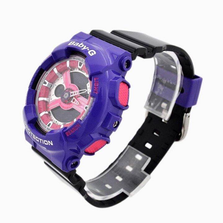 g-shock-baby-g-ga110-ba110-ชายและหญิงคู่กีฬานาฬิกากันน้ำและกันกระแทกเวลาโลกนำหน้าจอแสดงผลคู่-4-ปีรับประกันสากล-ba-110nc-6a-ga-110cs-4a