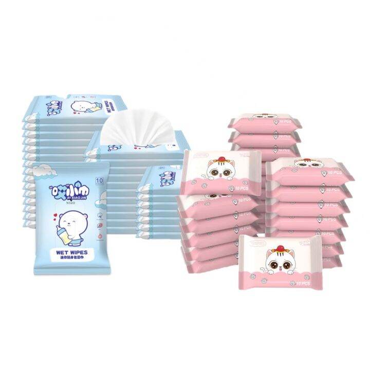 Baby Wipes 10 pulls per pack Mini wipes Easy To carry Baby Available