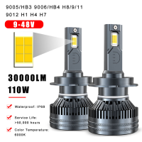 30000LM H7 H4 H11หลอดไฟ LED 110วัตต์ H1 H8 H9 HB4 HB3 9005 9006 9012สูงและลำแสงต่ำ6000K ไฟหน้าอัตโนมัติ