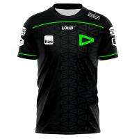 Loud Team Mens Summer 3D Print E-Sport T-shirts Round Neck Short Sleeve Jersey Sportswear Tees