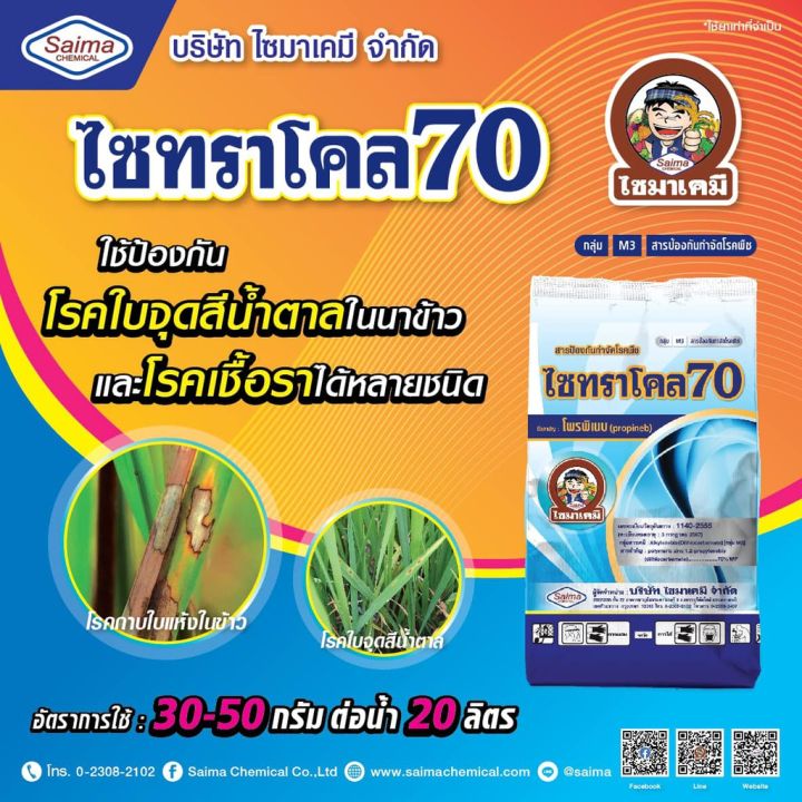 ไซทราโคล-1กิโลกรัม-โพรพิเนบ-แอนทราโคล-สารป้องกันและกำจัดโรคพืช-ราน้ำค้าง-ราสนิม-ใบขีด-ใบจุด-ใบไหม้