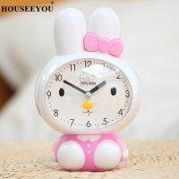 Cute Cartoon Little Bunny Alarm Clock Silent Luminous Lazy Timer Can Talk Voice Bedroom Bedside Student Creative Personality