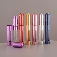 1PC 12ml Perfume Atomizer Portable Liquid Container for Cosmetics Traveling Mini Aluminum Spray Alcochol Empty Refillable Bottle Travel Size Bottles C