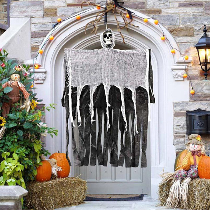 uni-halloween-hanging-skull-ghost-haunted-house-decoration-horror-props-pendant-ตกแต่งคริสต์มาส