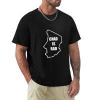 Chad Is Rad - White T-Shirt Tee Shirt Aesthetic Clothes Tees Oversized T-Shirt Black T-Shirts For Men