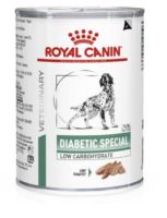 อาหารน้องหมา!! Royal canin Diabetic special low carbohydrate อาหารสุนัขเบาหวาน แพค 12 กระป๋อง