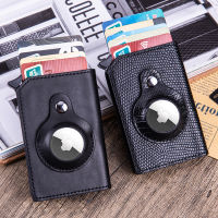 Smart Air Tag Wallet Rfid Credit Card Holder Anti-lost Protective Cover Multifunctional Men Leather Wallet with Money Clips