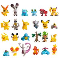 24 Pcs /Set Pokemon 4-5Cm Pikachu Mewtwo Venusaur Groudon Cartoon Anime Figures Model Collection Toys For Children Gifts