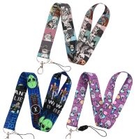 Skeleton Alien Cartoon Key Lanyard ID Badge Holders Animal Phone Neck Straps with Phone Keyring key chain Accessories