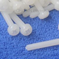 M3x4/5/6/8/10/12/15/18/20/22/25/30/35 white 1pcs Round Head nylon Screw plastic screw brand new RoHS compliant PC/board DIY