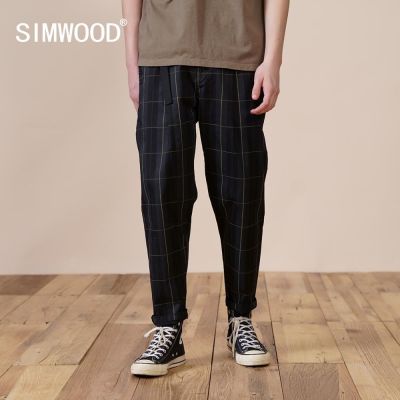 SIMWOOD 2023 Musim Luruh Musim Sejuk Seluar-Baru Lelaki Longgar Tirus Buku Lali Panjang Seluar Yen Fescek Plus Saiz ฮิปฮอป Streetwear