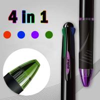 ปากกาบอลพอยท์4 In 1หลากสีสำนักงานธุรกิจ0.7มม. เครื่องมือเป็นเอกลักษณ์อุปกรณ์สำหรับนักเรียนโรงเรียนอุปกรณ์การเขียนเครื่องเขียนน่ารักเกาหลี
