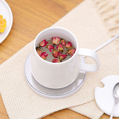 สแตนเลสไฟฟ้าชาถ้วยกาแฟแก้วความร้อนเสื่อแผ่นอุ่นรถไฟเหาะอุณหภูมิปรับร้อนชาชงเครื่องทำอุ่น